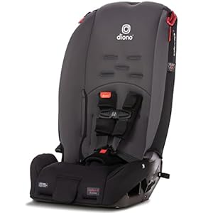 Diono Radian 3R, 3-in-1 Convertible Car Seat, Rear Facing & Forward Facing, 10 Years 1 Car Seat, Slim Fit 3 Across, Gray Slate