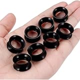 Huacan Dehnstäbe 1-10mm Silikon Tunnel Set 3mm 4mm 5mm 6mm 8mm 10mm 12mm 14mm 16mm 18mm 20mm Tunnels Acryl Dehnset 40 Stück Ohr Plug Expander für Frauen Damen Herren