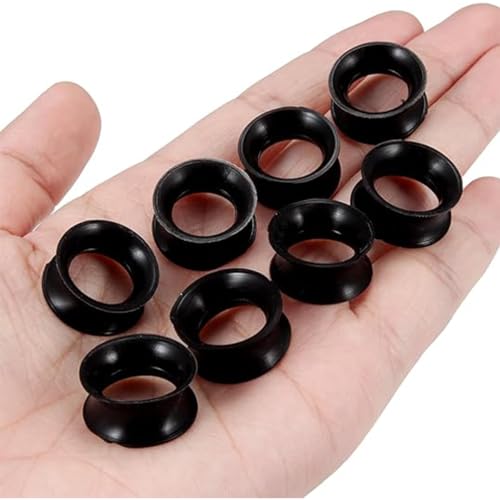 Huacan Dehnstäbe 1-10mm Silikon Tunnel Set 3mm 4mm 5mm 6mm 8mm 10mm 12mm 14mm 16mm 18mm 20mm Tunnels Acryl Dehnset 40 Stück Ohr Plug Expander für Frauen Damen Herren