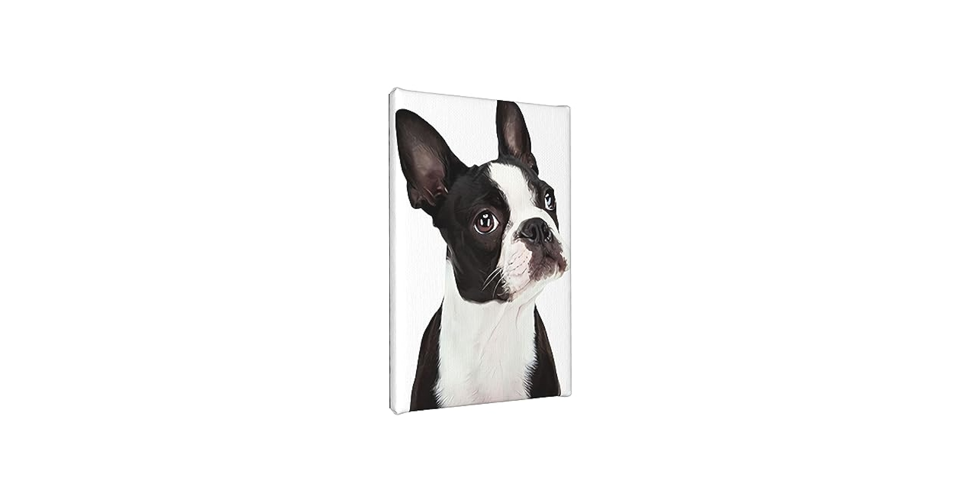 【ボストンテリア】　犬　アクリル画　A4サイズ額装付き　BAEZ3 インテリア ボストンテリア 】 アクリル画 いぬ 犬の絵 ドローイング 抽象画