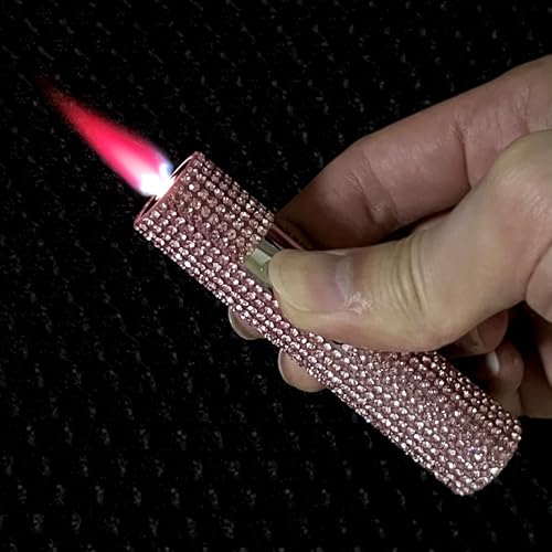 Encendedor antorcha ajustable rosa para camping miniatura 2