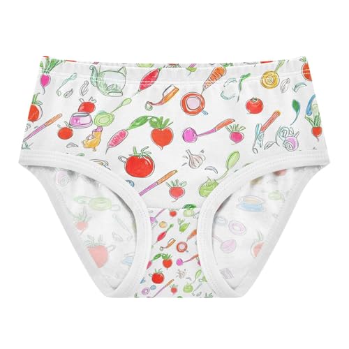 Cooking Ingredients Tomatoes Toddler Girls's Underwear 2T 202c1317