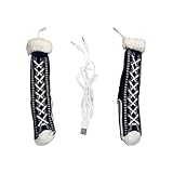 充電式加熱ソックス | USB 充電式 滑り止め 保温 靴下 | 冬季暖房用品,登山 スキー ウィンタースポーツ 防寒 ギフト