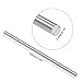 uxcell Round Steel Rod, 3.9mm HSS Lathe Bar Stock Tool 100mm Long, for Shaft Gear Drill Lathes Boring Machine Turning Miniature Axle, Cylindrical Pin DIY Craft Tool, 5pcs