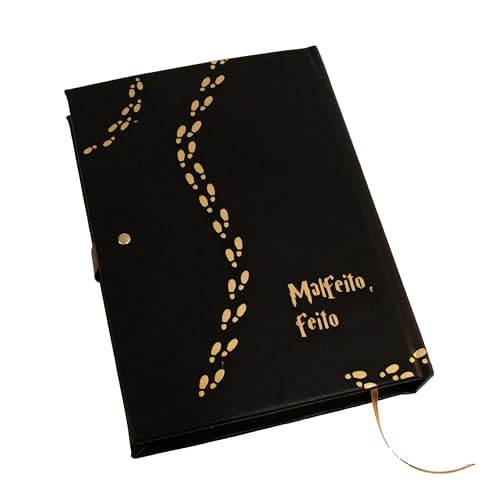 Caderno Grimório Harry Potter - Malfeito Feito Mapa do Maroto Marauder's Map