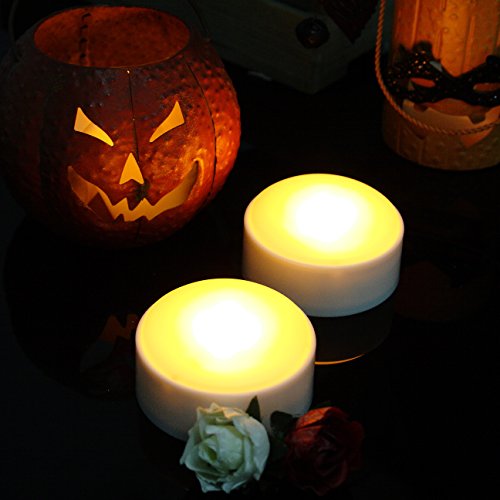 Candle Choice Halloween Led Pumpkin Lights With Remote Timers Battery Operated Jack-O-Lantern Lights Bright Flickering Flameless Electric Candles For Halloween Decorations Gifts White Color 4 Pack #TOP2
