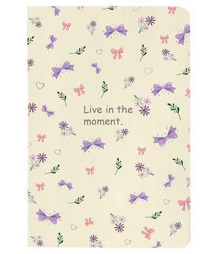 Image of 100 GSM A5 Dot Grid Journal Diary: 160 Pages (Live In The Moment)