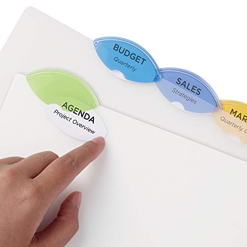 Avery Insertable Style Edge Plastic Dividers , 5 Multicolor Tabs, Case Pack Of 24 (11200) #TOP6