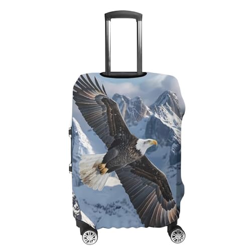 Flying Bald Eagle Travel Luggage Cover Suitcase Protector Anti-scratch Suitcase Cover Washable Baggage Covers XL4