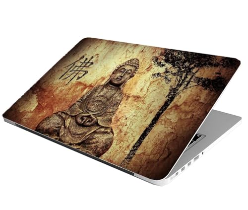 Image of Laptop Skin Stickers Bubble-Free HD Quality Sticker for Laptops Upto 15.6 inch Compatible with Apple /Dell /HP /Lenovo /Acer /Asus /Sony (Dustproof|Waterproof|Scratchproof|Reusable) - Buddha 1