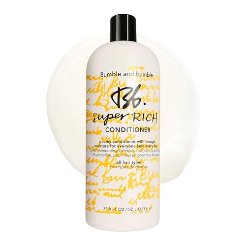 Bumble and bumble. Super Rich Hair Conditioner For Every Day | Detangles | Adds Moisture and Shine | For All Dry Curly, Wavy, Straight Hair Types | With Glycerin + Avocado Oil, 33.8 Fl Oz