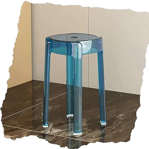 Tabouret de bar en acrylique haute transparence au design minimaliste épuré