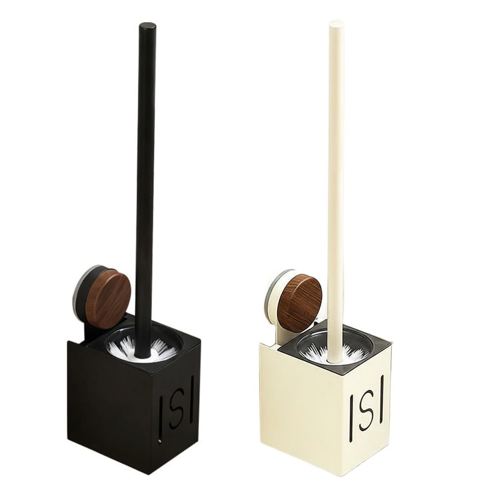 Récipient en métal étanche FACAIIO pour brosse de toilette murale chic