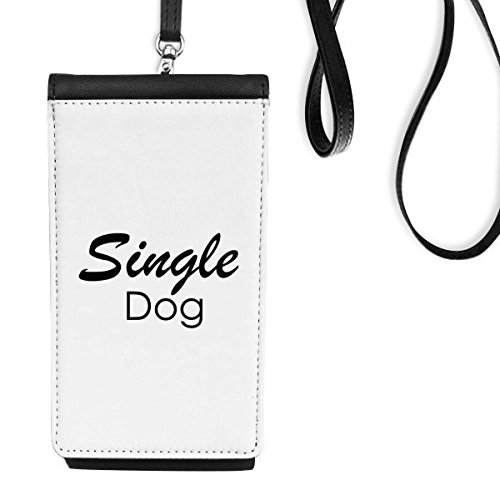Pochette téléphone portable faux cuir noir avec lanière bandoulière