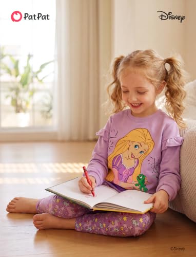 Image of Disney Girls Clothes Long Sleeve Sweatshirt Leggings Outfit 2 Piece Set