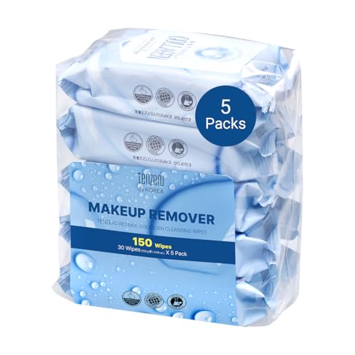 tenzero Retinol Collagen Cleansing Wipes 150 Wipes (30 x 5