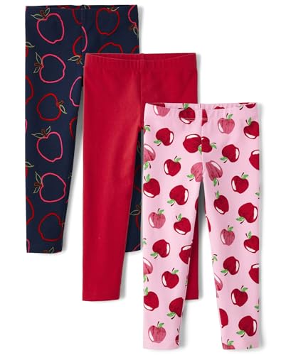 Image of The Children's Place Baby Girls' and Toddler Printed Leggings, Multipacks