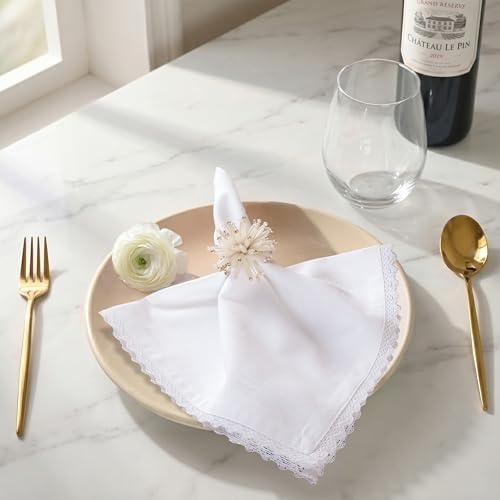 Image of FINGERCRAFT Bulk Cloth Napkins Set of 100 | 20x20 Inch 100% Cotton