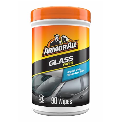 Armor All Car Glass Wipes by Armor All, Auto Glass Cleaner for Film and Grime, 90 Count