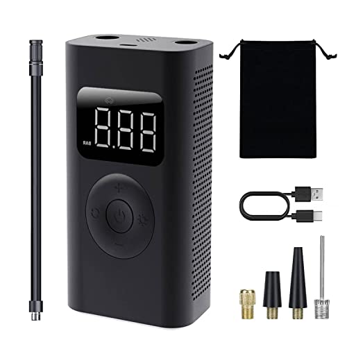 AIYATO Tire Inflator Portable Air Compressor, Air Pump for Car Tires with Digital Pressure Gauge, Auto Shutoff and Emergency Light for Cars, Bikes, Balls, Motorcycles