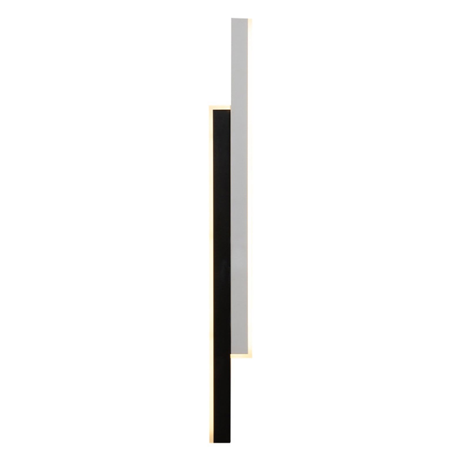Kinkiety/oświetlenie dekoracyjne, Liniowy kinkiet LED do sypialni, salonu, korytarza, schodów, czarno-biały 40-100 cm(Black+white Cool White,80cm 21W)