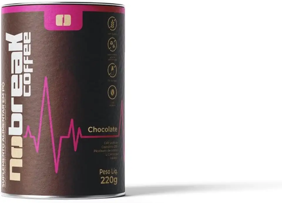 Café Termogênico Sabor Chocolate Lata 220g - Nobreak Coffee