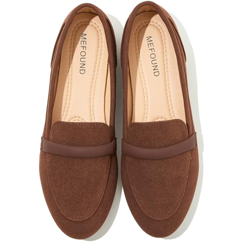 Women's Flats Shoes Ballet Flats Fashion Round Toe Comfortable Flats Dressy Slip on Loafers for Women