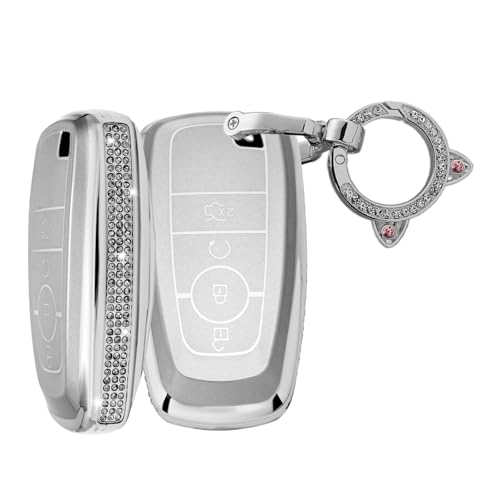 Coque de clé Ford Focus Mondeo Fusion en TPU blanc : L'accessoire chic de votre quotidien