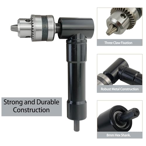 Adaptateur perceuse angle droit 90 pour percer dans les espaces étroits - 4