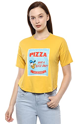 Image of Mirako by Van Heusen Women's Solid Regular Fit T-Shirt