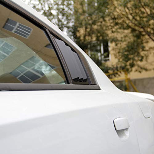 Image of Side Window Louvers Air Vent Scoop Shades Cover Blinds ABS for Dodge Charger 2011-2021 (Black)