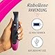 Veet Expert Intimate All-In-One Trimmer - Damen Haartrimmer & Intimrasierer für Gesicht, Augenbrauen, Intimbereich & Achseln - Sanfter Rasierer mit Präzisionsaufsatz für Frauen - Wasserfest