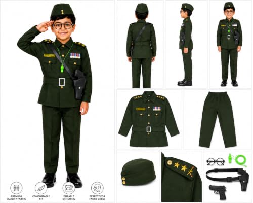 Image of Raj Costume Freedom Fighter Costume for Kids | Independence Day Fancy Dress | Patriotic School Function Dress | Boys & Girls
