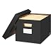Bankers Box STOR/FILE Decorative Medium-Duty Storage Boxes, FastFold, Lift-Off Lid, Letter/Legal, Pinstripe, 4 Pack (0029803)