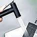 Sprayer for Toilet, Brass HandheldSprayer withRetractable Spring Hose and All Copper Ceramic Angle Valve, Black Wall Mount Bathroom Hand Sprayer Kit for Personal Hygiene Etc