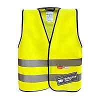 Tomamu Children's High Visibility Vest - Reflective Vest with Hook and Loop Fastening - Made with 3M Reflective Material