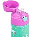 Snug Kids Flask - Stainless Steel Insulated Water Bottle with Straw for Children/Toddlers (Girls/Boys) - Unicorn, 350ml