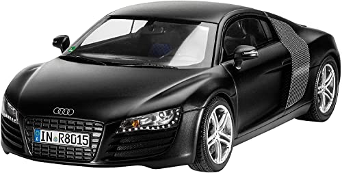 Revell Modellbausatz Audi R8 I Mit Zubehör I Mehrfarbig I Detailgetreue Nachbildung für Einsteiger und Fortgeschrittene I Präzisionsmodell für Auto-Liebhaber