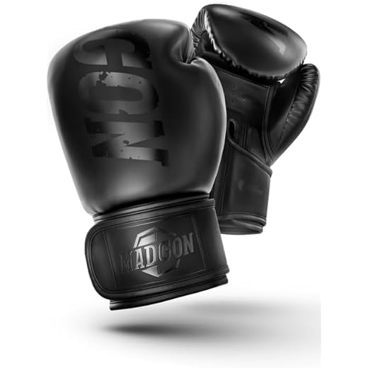 MADGON Boxhandschuhe aus bestem Material für Lange Haltbarkeit - Männer und Frauen Kickboxhandschuhe für Kampfsport, MMA, Sparring, Muay Thai und Boxen 10 12 14 16 oz inkl Beutel