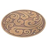 Appliques rondes sculptées - rehaussez l'attrait vintage de vos meubles avec appliques d'inspiration antique pour boîtes, appliques de porte