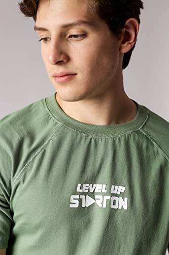 Image of Trendy Men's Round Neck T-Shirt Pure Pre Combed Cotton Bio-Washed 3D Print (STM-003)