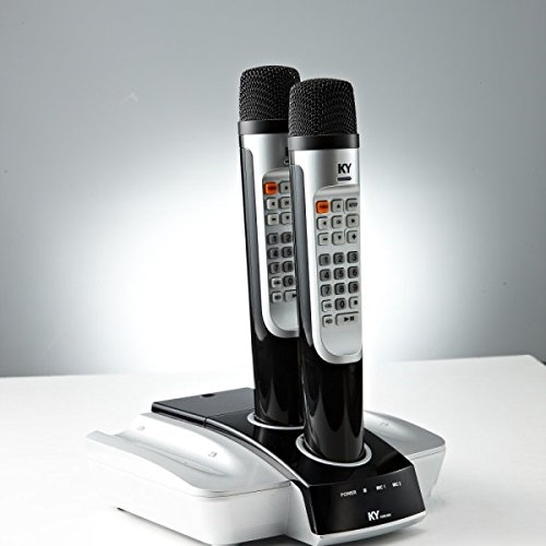 Kumyoung KHM600 Home Party Portable Korean Karaoke Singing Machine System 2 Wireless Microphone