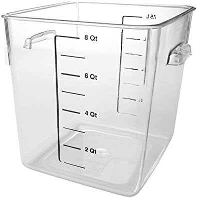 Rubbermaid FG630800CLR 8 Qt Square Storage Container Clear
