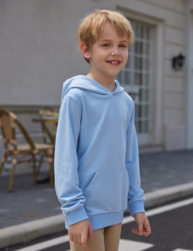 Image of Arshiner Unisex Kids Soft Pullover Hooded Sweatshirt with Pocket Basic Hoodies Sportswear Age 4-13 Years