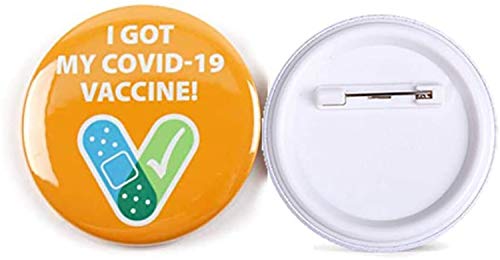 image for SYU Pack of 10 Vaccine Button Pins, I Got My Covid-19 Vaccine Pins,Pin