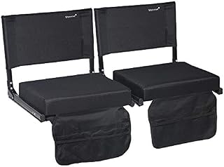 Sheenive Stadium Seats for Bleacher - Wide Padded Cushion Stadium Seats Chairs
