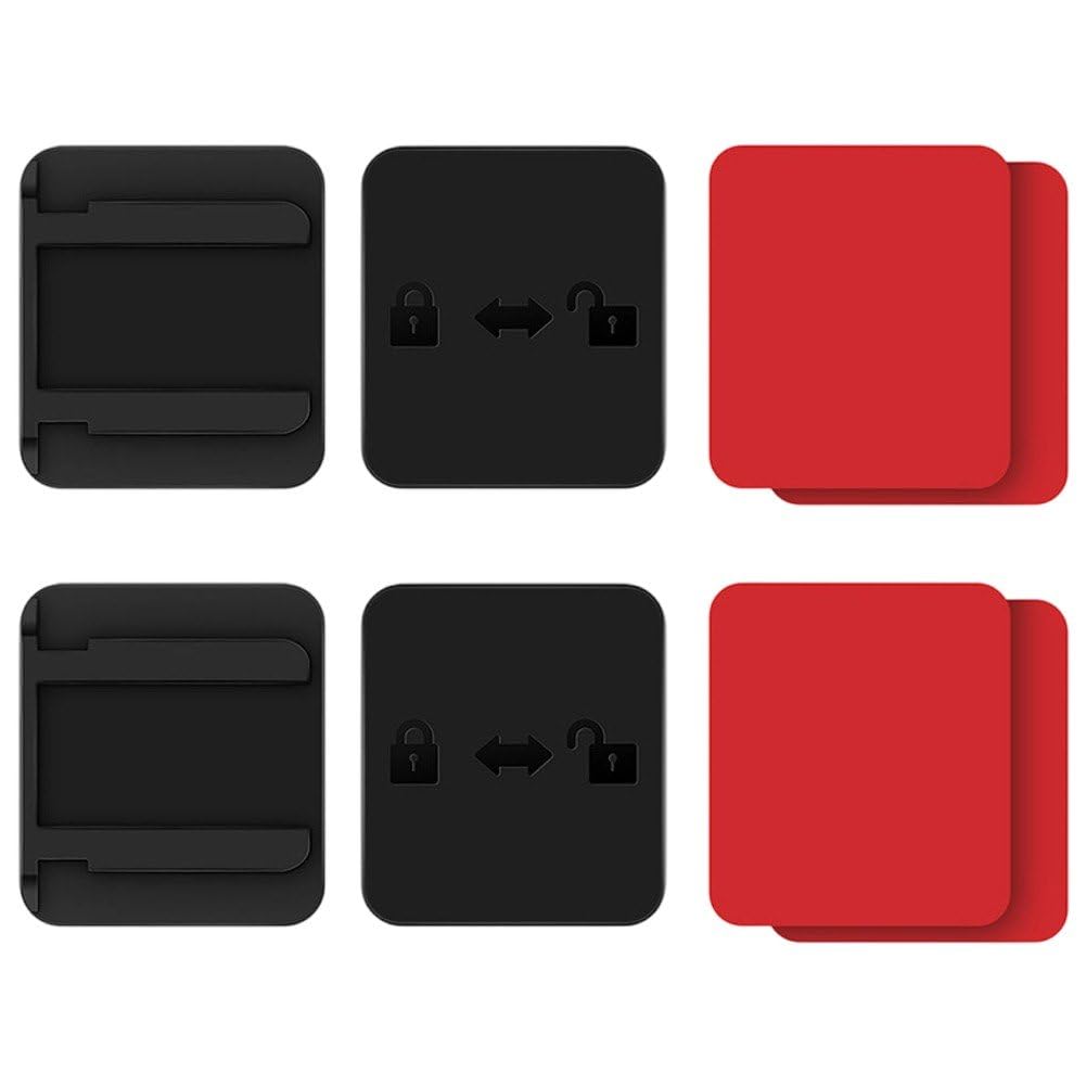 Sslvya 2 Sets Toll Pass Holder, Detachable Windshield Pass Card Holder, Secure Toll Tag Mount, Vehicle Etc Accessories for Toll-pass Placement
