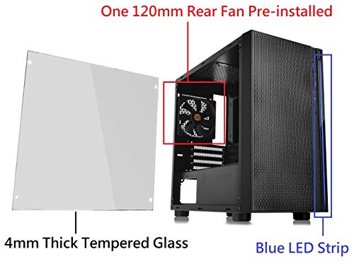 Fuente de poder Thermaltake 600W ATX con gabinete Gaming miniatura 6