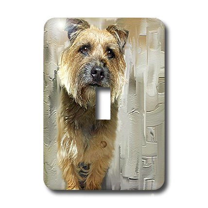 Interrupteur Border Terrier 3dRose commande éclairage unique mural