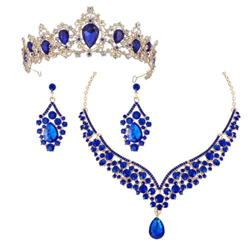 Diadema tiara y collar de aleación cómodos iplusmile para banquetes de niñas
